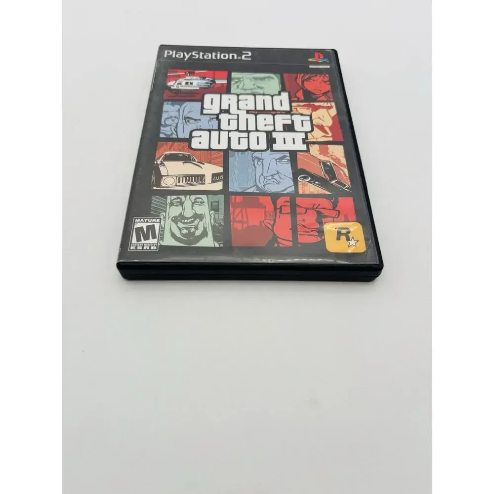 Grand Theft Auto III 3 (Sony PlayStation 2 PS2, 2003) Complete W/ Map - Works